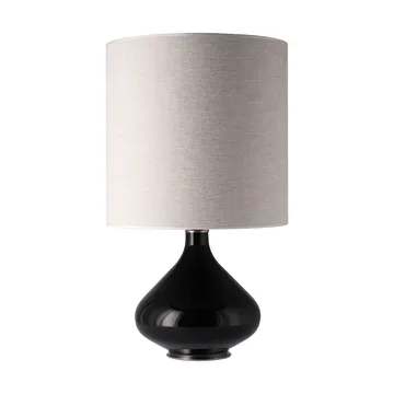 Lampa stołowa Flavia, czarna podstawa - London Beige M - Flavia Lamps