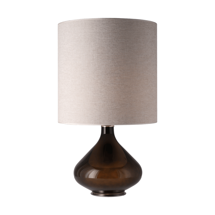 Lampa stołowa Flavia, czarna podstawa, London Beige M Flavia Lamps