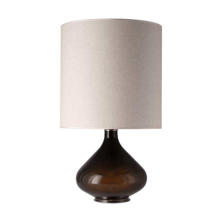 Lampa stołowa Flavia, czarna podstawa, Milano Tostado M Flavia Lamps