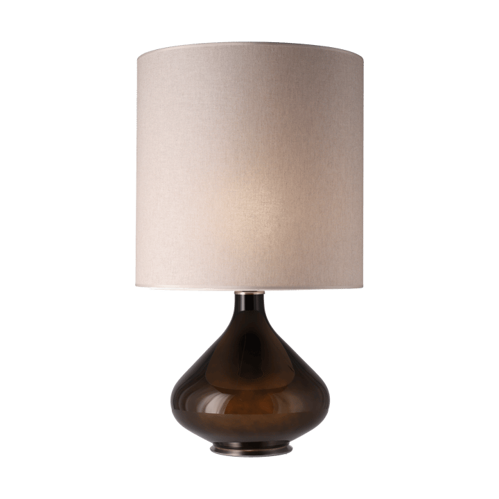Lampa stołowa Flavia, czarna podstawa, Milano Tostado M Flavia Lamps