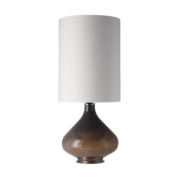Lampa stołowa Flavia, szara podstawa, Babel Beige L Flavia Lamps