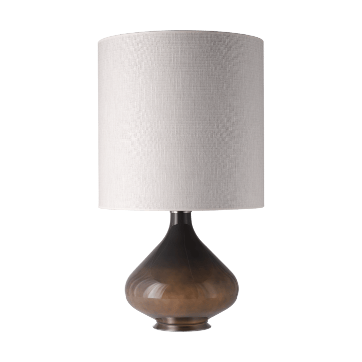Lampa stołowa Flavia, szara podstawa, Babel Beige M Flavia Lamps