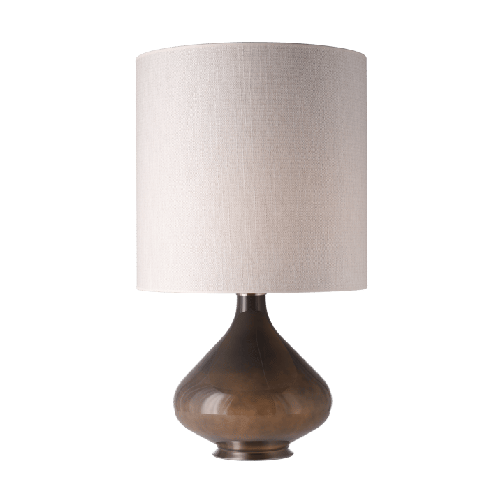 Lampa stołowa Flavia, szara podstawa, Babel Beige M Flavia Lamps