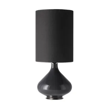 Lampa stołowa Flavia, szara podstawa - Lino Negro L - Flavia Lamps