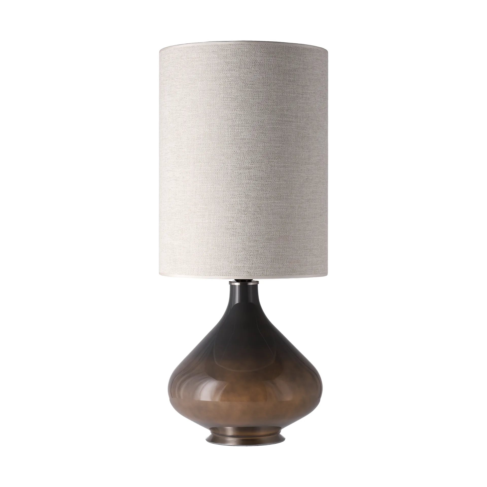 Lampa stołowa Flavia, szara podstawa, London Beige L Flavia Lamps