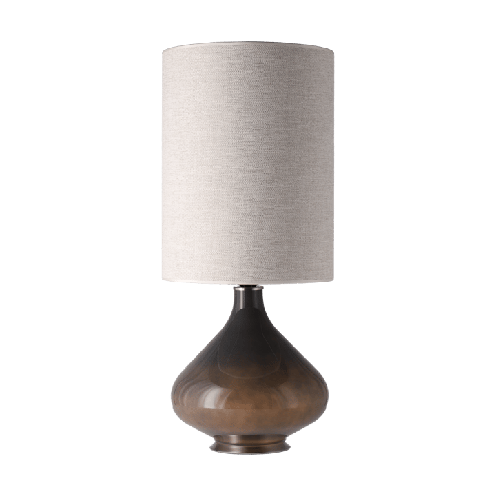 Lampa stołowa Flavia, szara podstawa, London Beige L Flavia Lamps