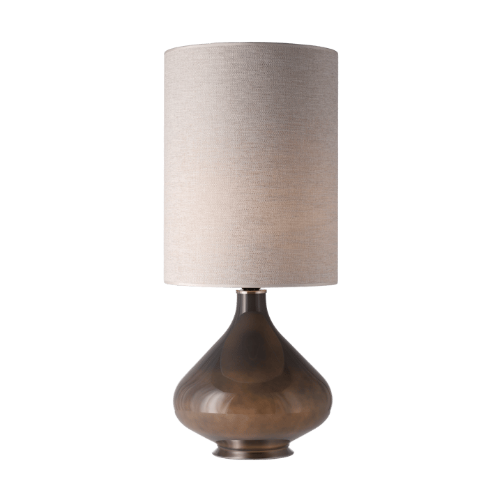 Lampa stołowa Flavia, szara podstawa, London Beige L Flavia Lamps