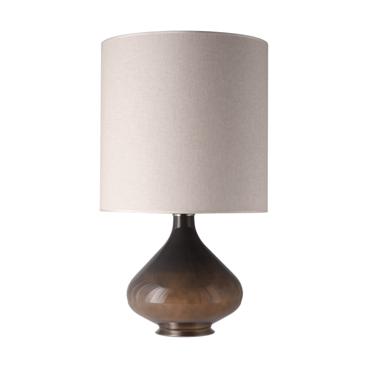 Lampa stołowa Flavia, szara podstawa, Milano Tostado M Flavia Lamps