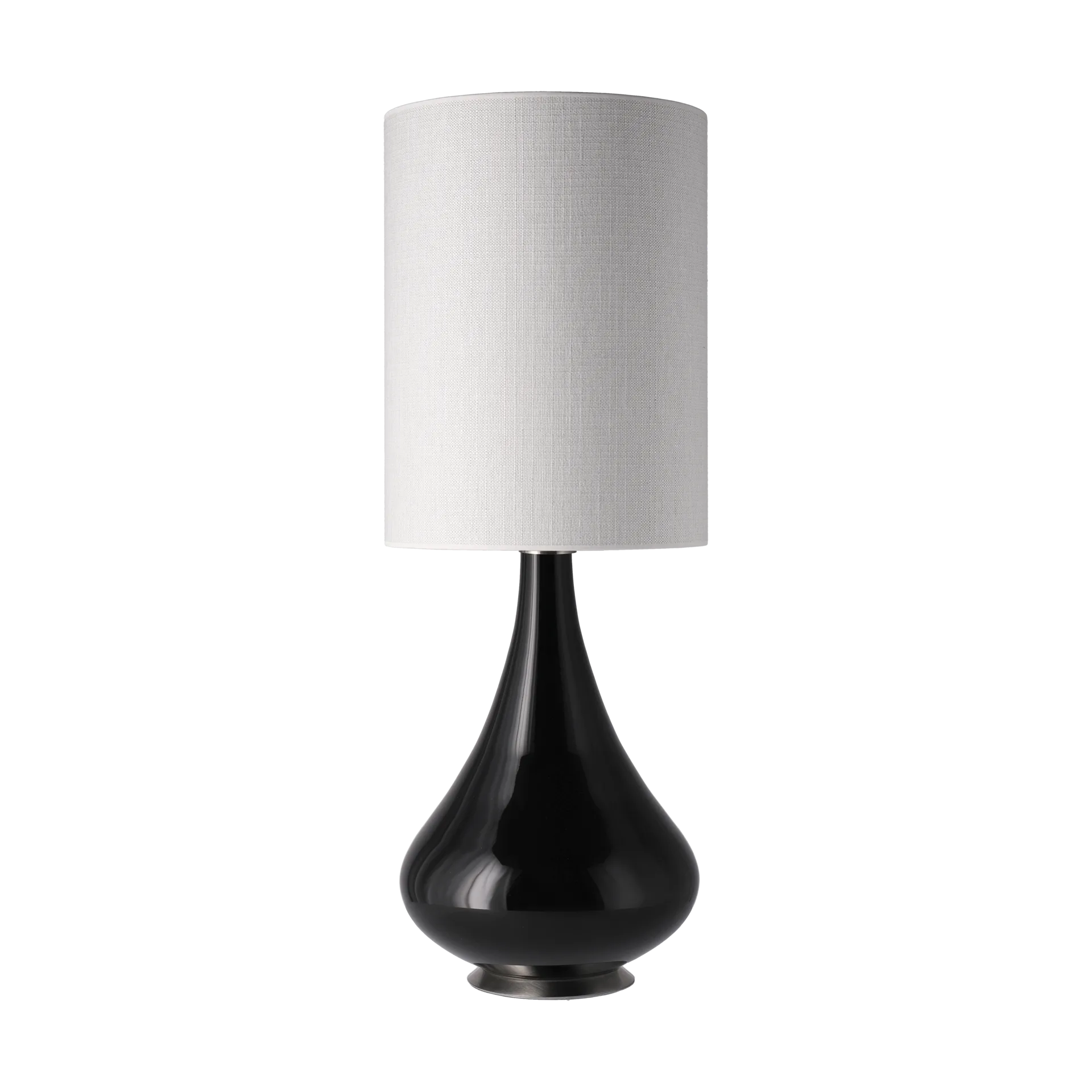 Lampa stołowa Renata, czarna podstawa, Babel Beige L Flavia Lamps