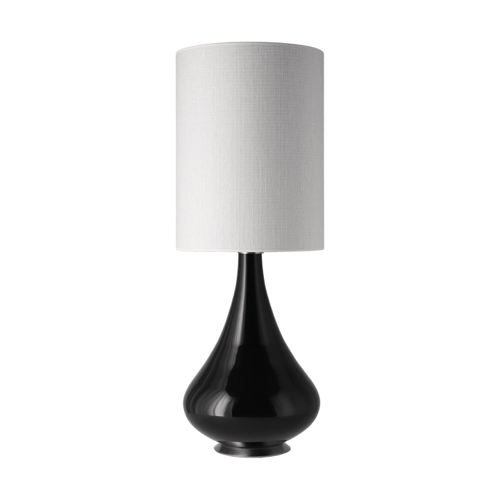Lampa stołowa Renata, czarna podstawa - Babel Beige L - Flavia Lamps