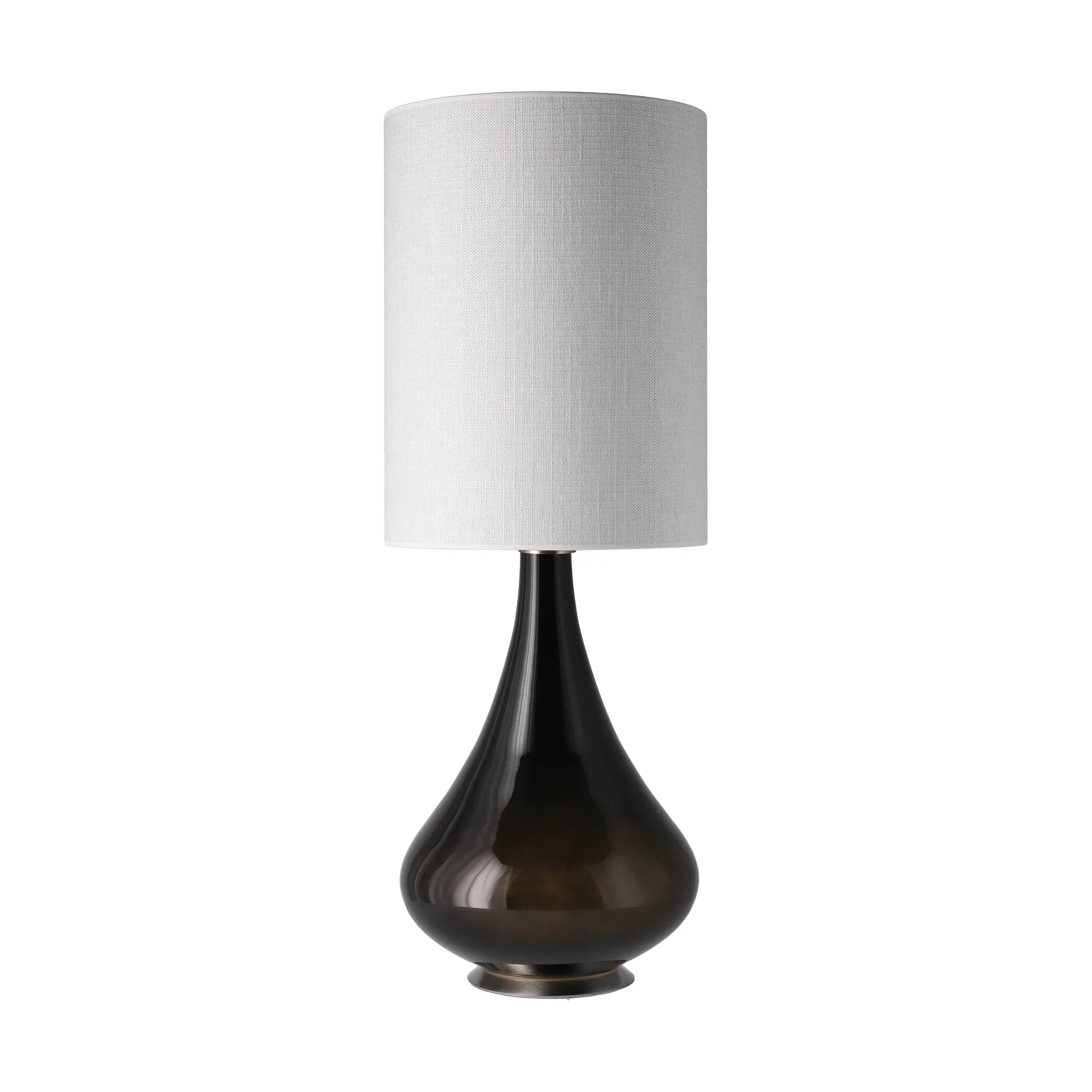 Lampa stołowa Renata, czarna podstawa, Babel Beige L Flavia Lamps
