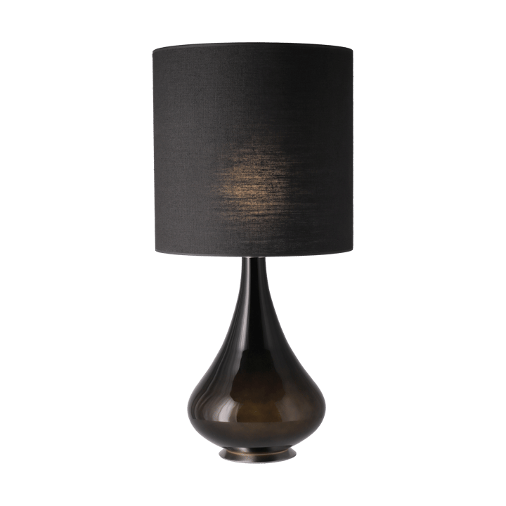 Lampa stołowa Renata, czarna podstawa, Lino Negro M Flavia Lamps