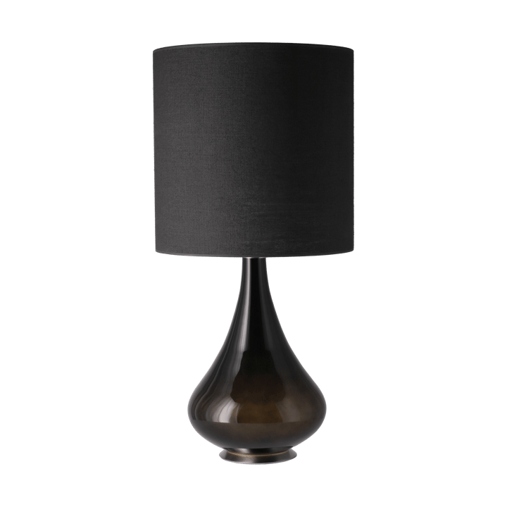Lampa stołowa Renata, czarna podstawa, Lino Negro M Flavia Lamps