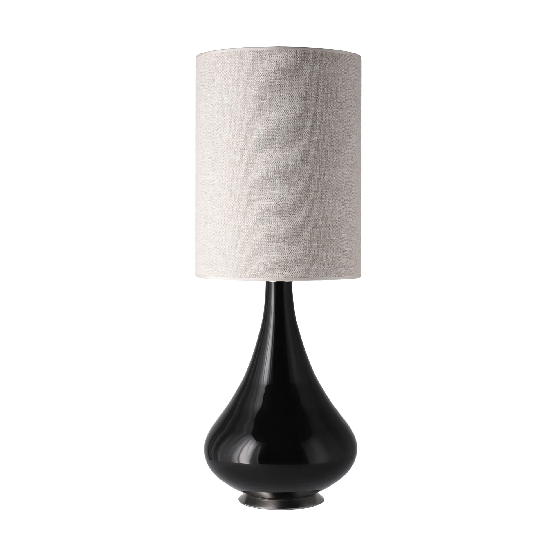Lampa stołowa Renata, czarna podstawa, London Beige L Flavia Lamps
