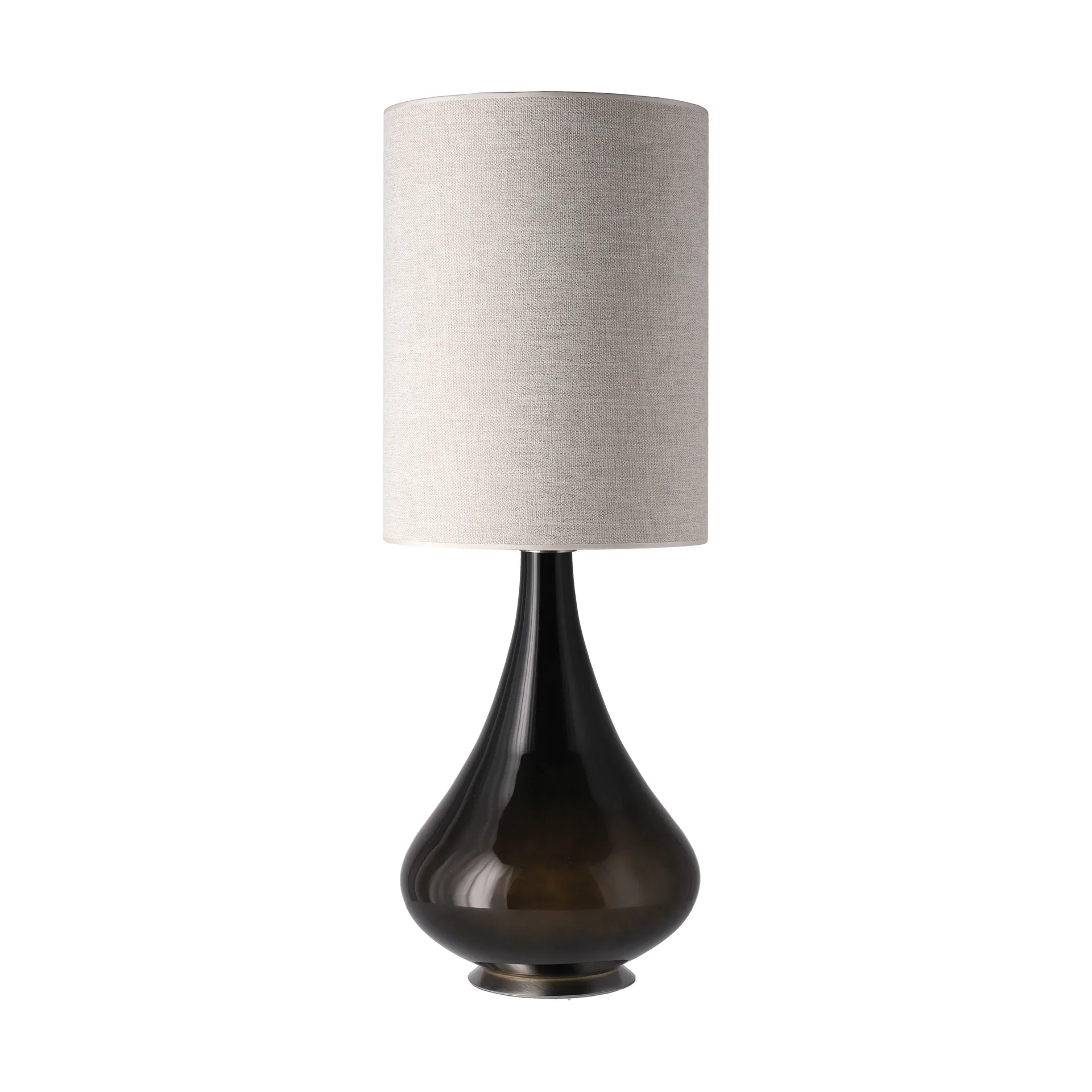 Lampa stołowa Renata, czarna podstawa, London Beige L Flavia Lamps