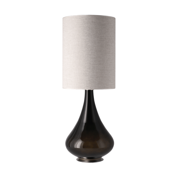 Lampa stołowa Renata, czarna podstawa, London Beige L Flavia Lamps