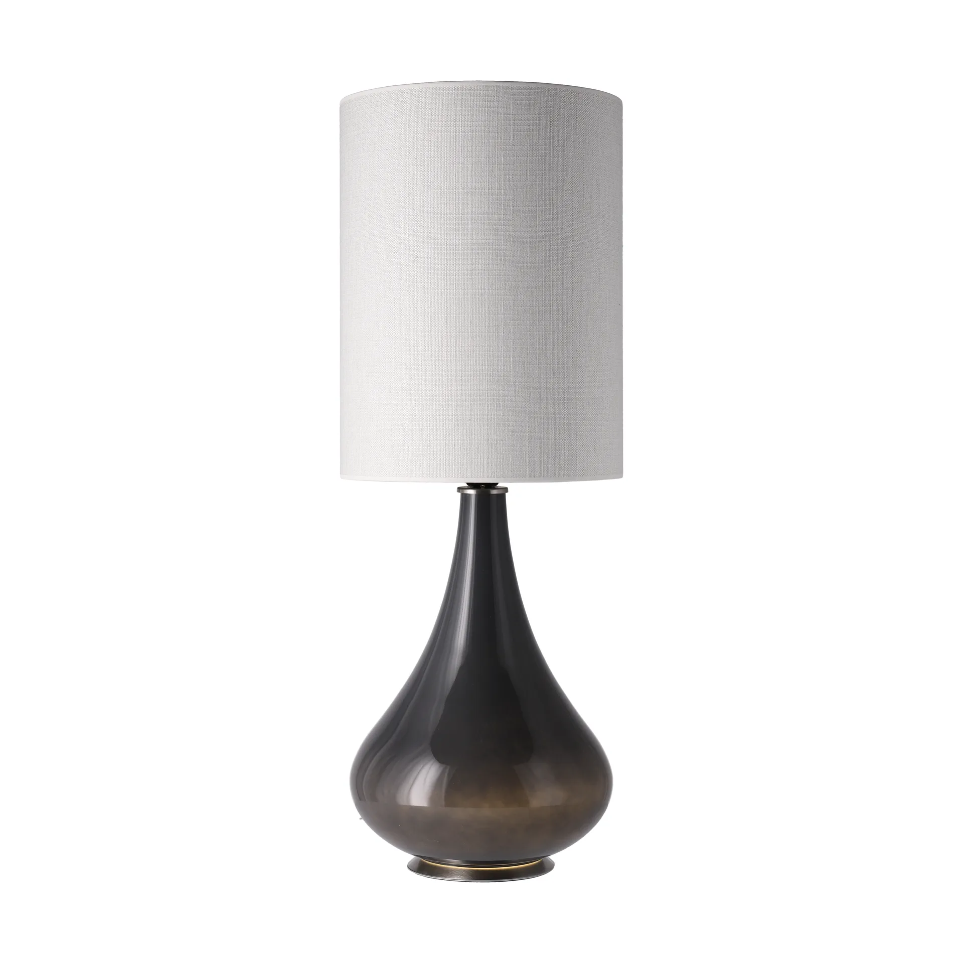 Lampa stołowa Renata, szara podstawa, Babel Beige L Flavia Lamps
