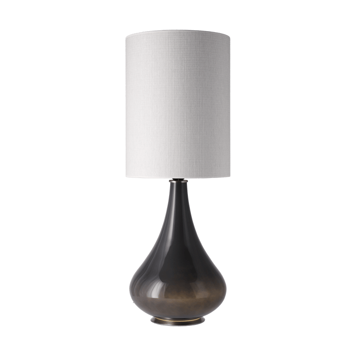 Lampa stołowa Renata, szara podstawa, Babel Beige L Flavia Lamps