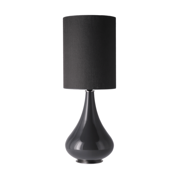 Lampa stołowa Renata, szara podstawa - Lino Negro L - Flavia Lamps