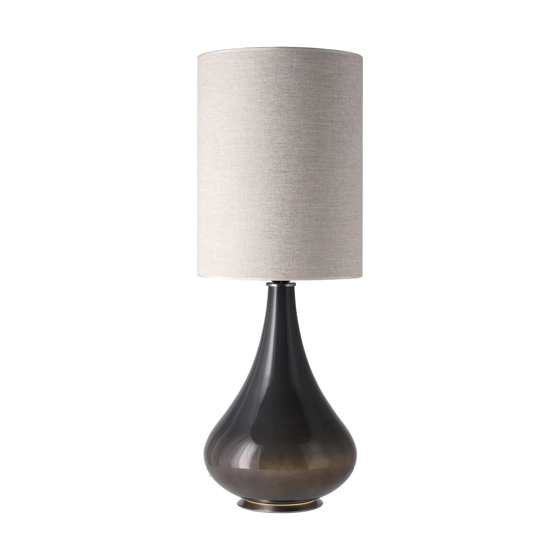 Lampa stołowa Renata, szara podstawa, London Beige L Flavia Lamps