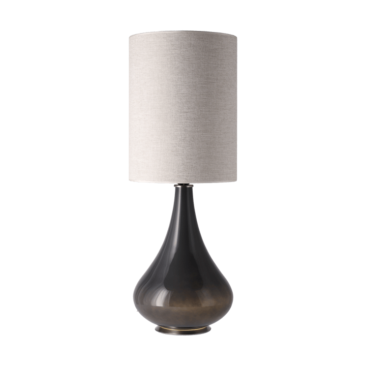 Lampa stołowa Renata, szara podstawa, London Beige L Flavia Lamps
