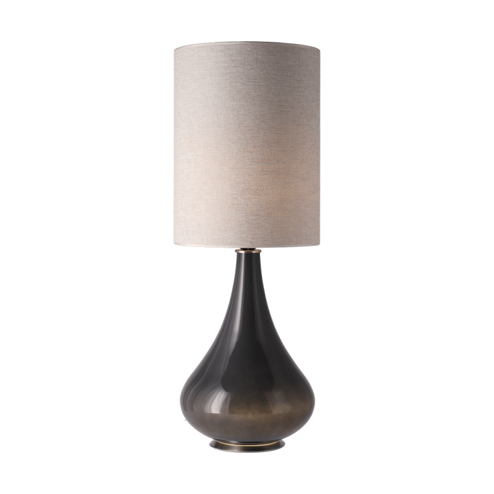 Lampa stołowa Renata, szara podstawa, London Beige L Flavia Lamps