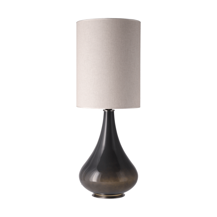Lampa stołowa Renata, szara podstawa, Milano Tostado L Flavia Lamps