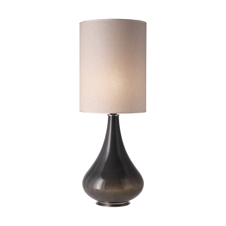 Lampa stołowa Renata, szara podstawa, Milano Tostado L Flavia Lamps