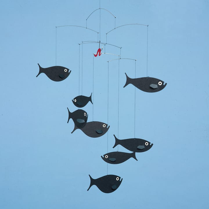 Ławica ryb mobilna - czarny - Flensted Mobiles
