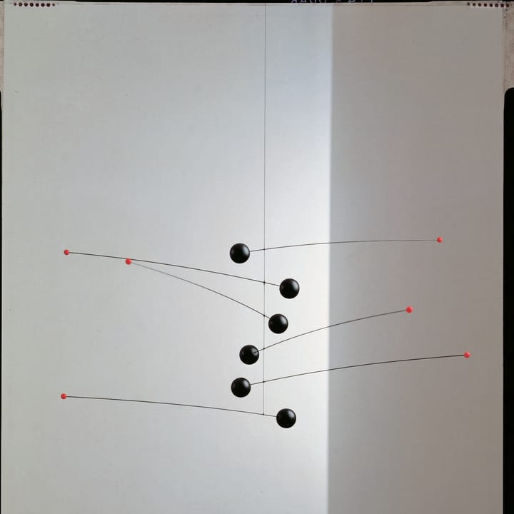 Futura mobile, czarno-czerwony Flensted Mobiles