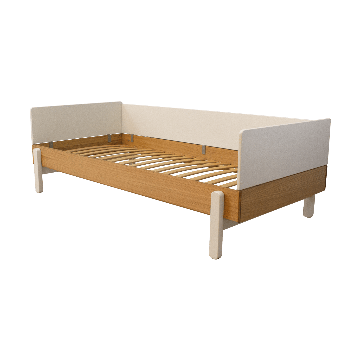 FLEXA Leżanka Popsicle Dąb-Cream | Skandynawski Design | Leżanki | Beżowy
