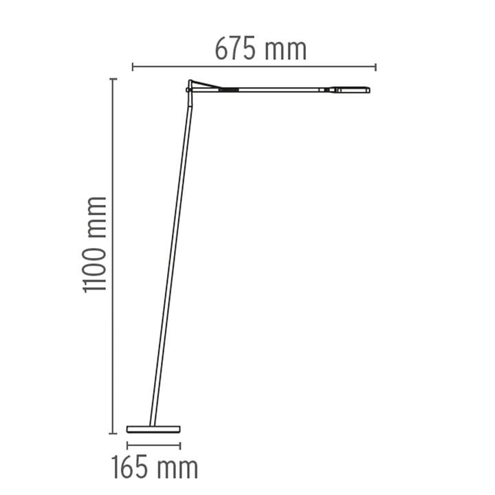 Lampa podłogowa Kelvin F LED, Antracyt Flos