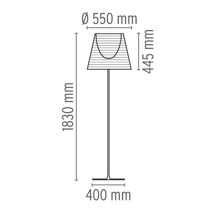Lampa podłogowa KTribe F3, Brązowy Flos