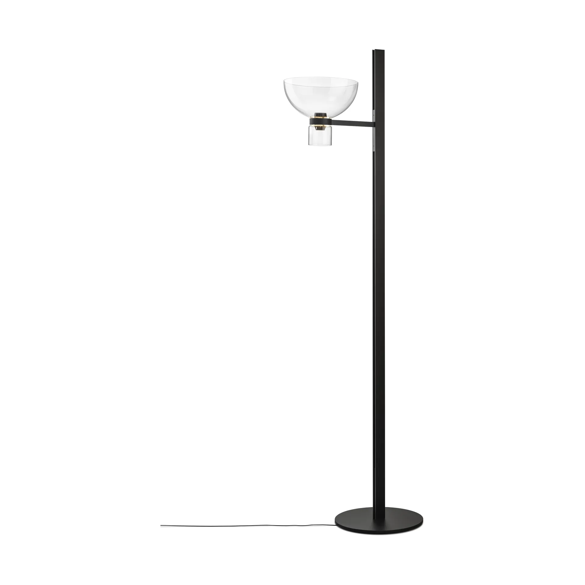 Lampa podłogowa Nocturne F1 bowl - Czarna,  Flos