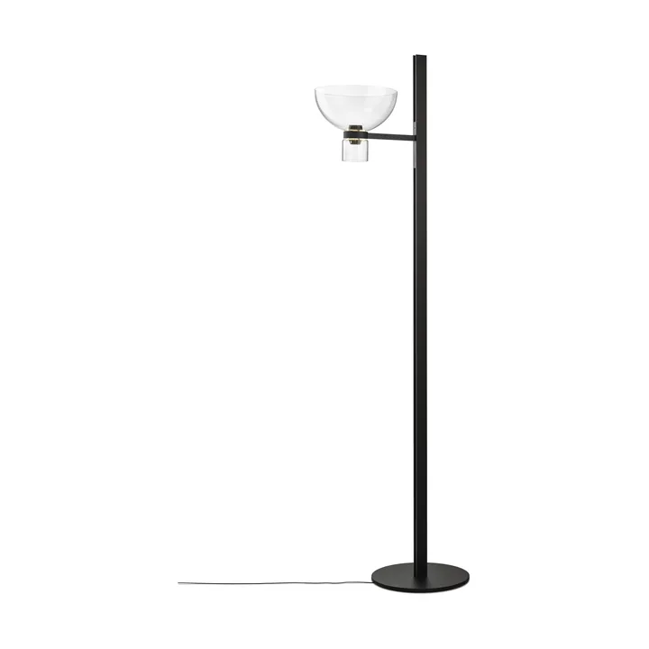 Lampa podłogowa Nocturne F1 bowl - Czarna - Flos