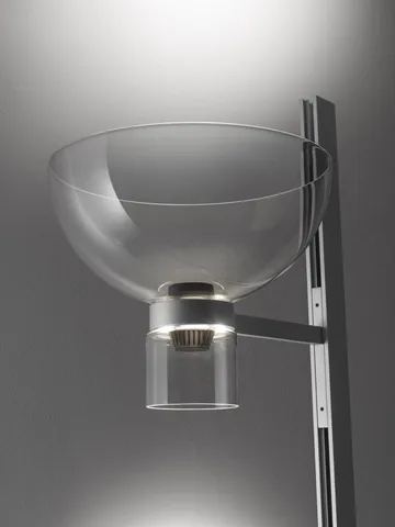 Lampa podłogowa Nocturne F1 bowl - Srebrna - Flos
