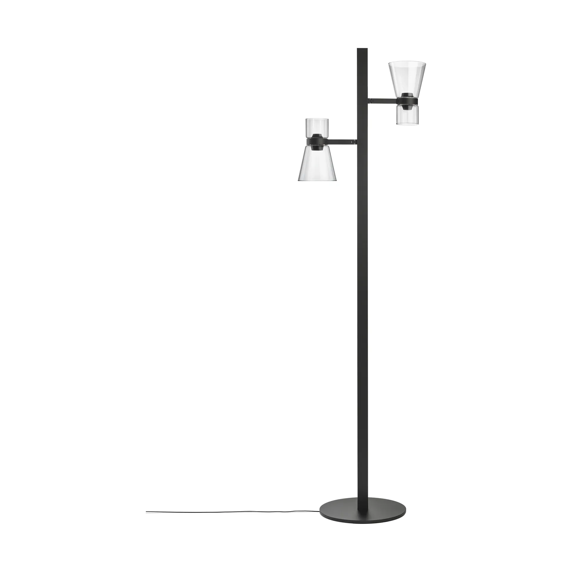 Lampa podłogowa Nocturne F2 cone - Czarna,  Flos