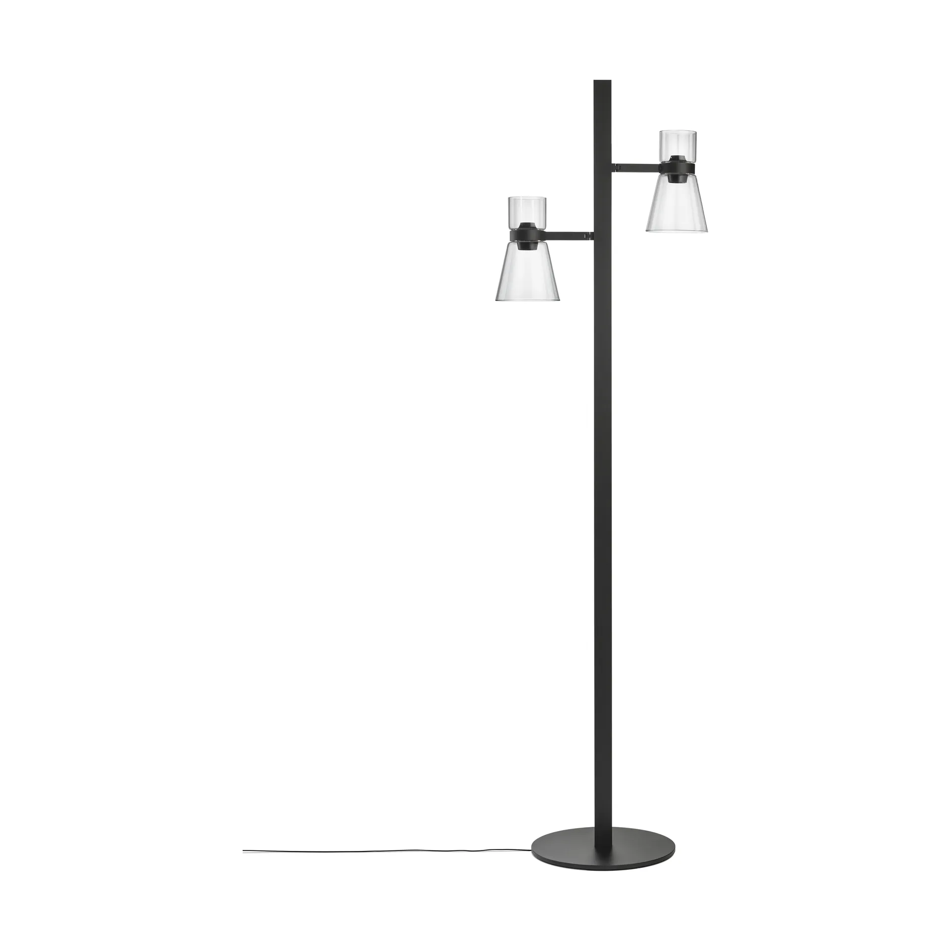 Lampa podłogowa Nocturne F2 cone - Czarna,  Flos