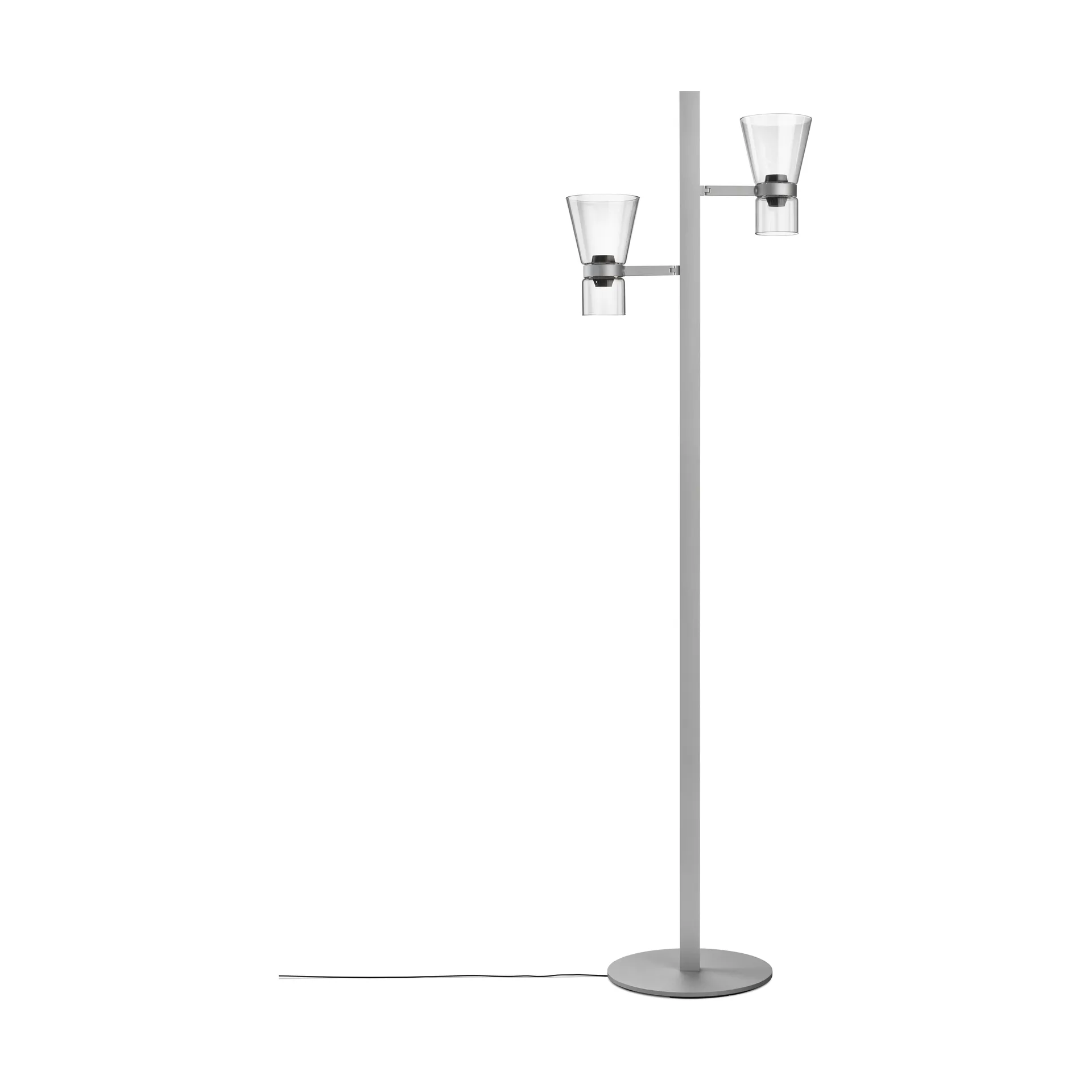 Lampa podłogowa Nocturne F2 cone - Srebrna,  Flos