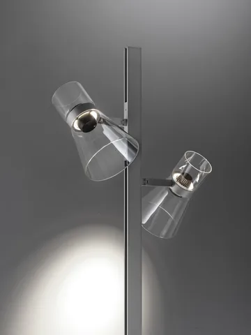 Lampa podłogowa Nocturne F2 cone - Srebrna - Flos