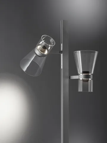 Lampa podłogowa Nocturne F2 cone - Srebrna - Flos