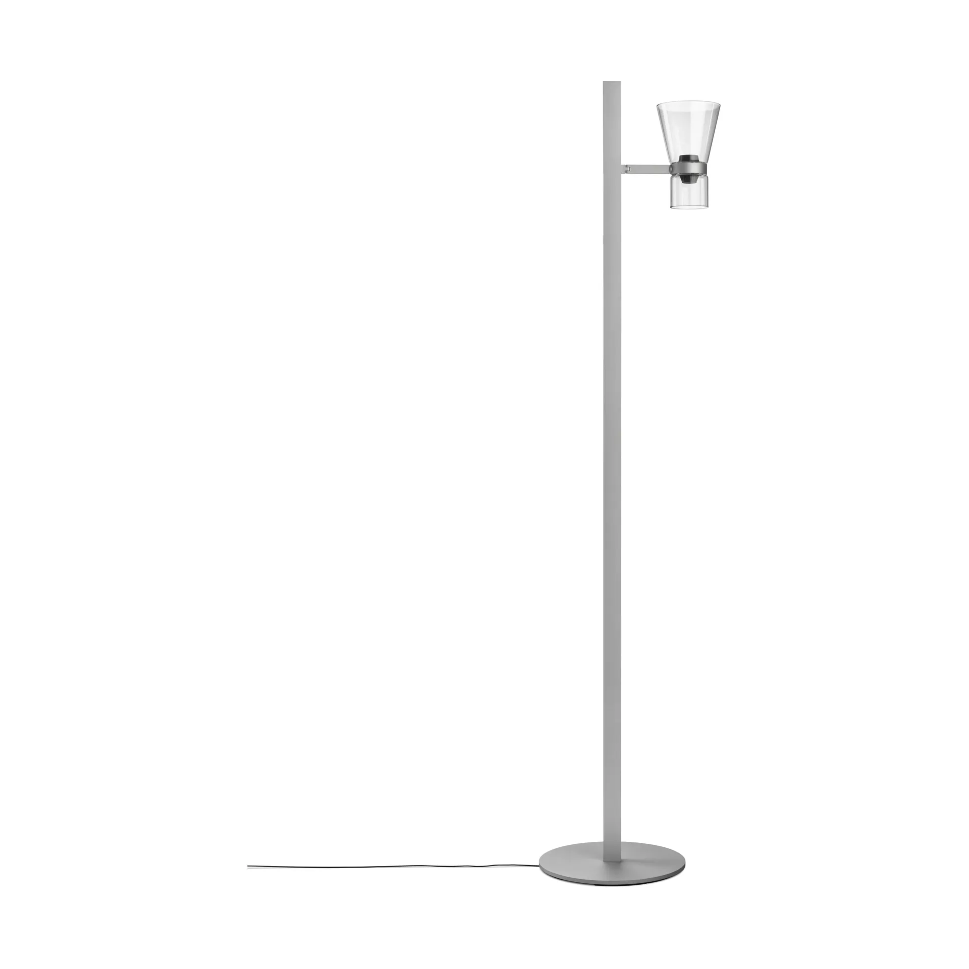 Lampa podłogowa Nocturne FI cone - Srebrna,  Flos