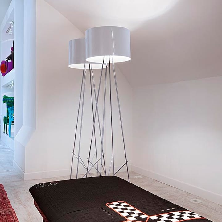 Lampa podłogowa Ray F2, Czarny/chrom Flos