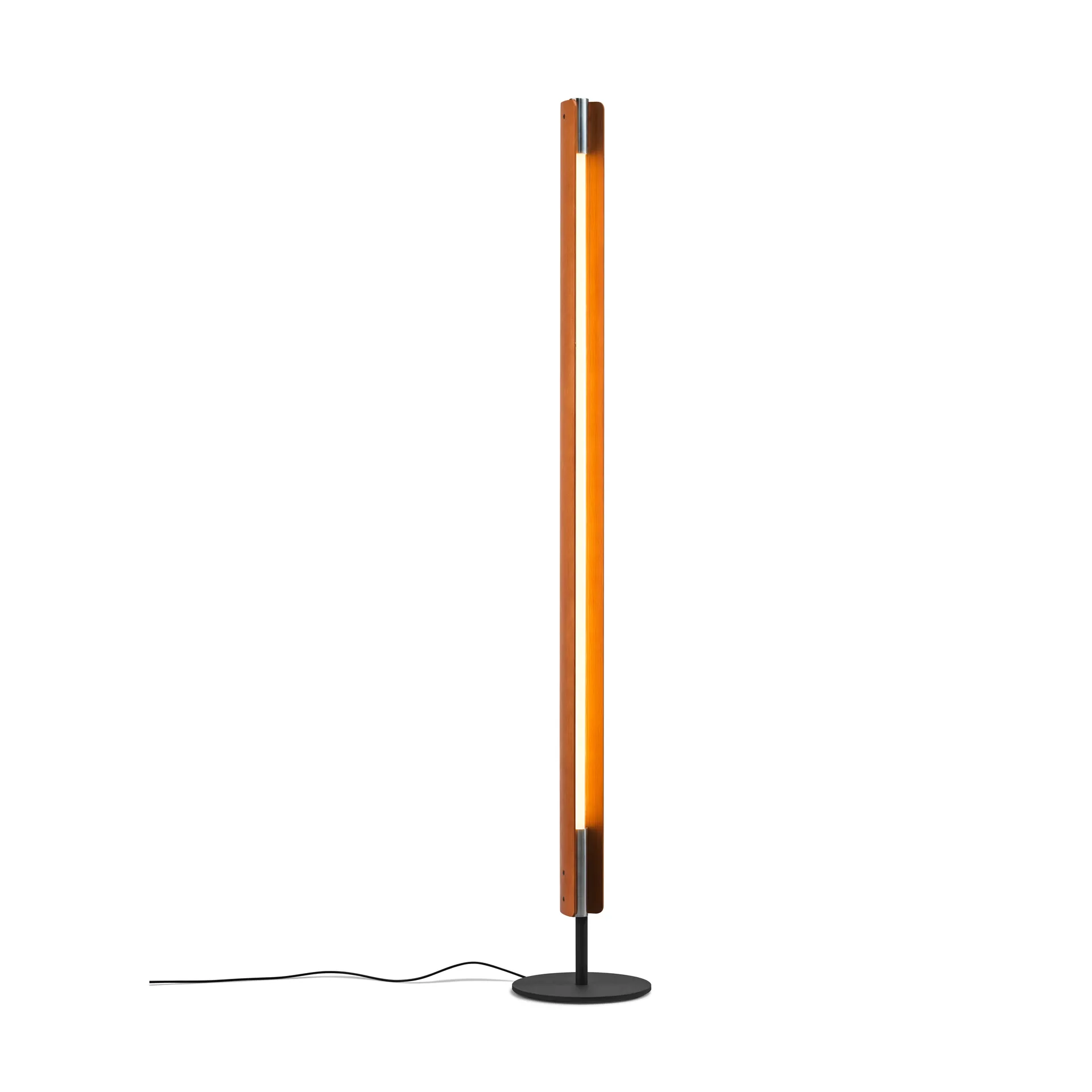 Lampa podłogowa Seki-han 226 cm, Metal popielato-czarny poddany obróbce cieplnej Flos