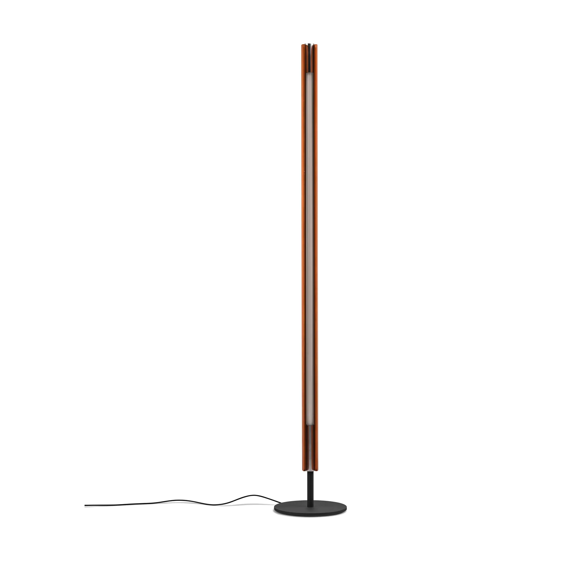 Lampa podłogowa Seki-han 226 cm, Metal popielato-czarny poddany obróbce cieplnej Flos