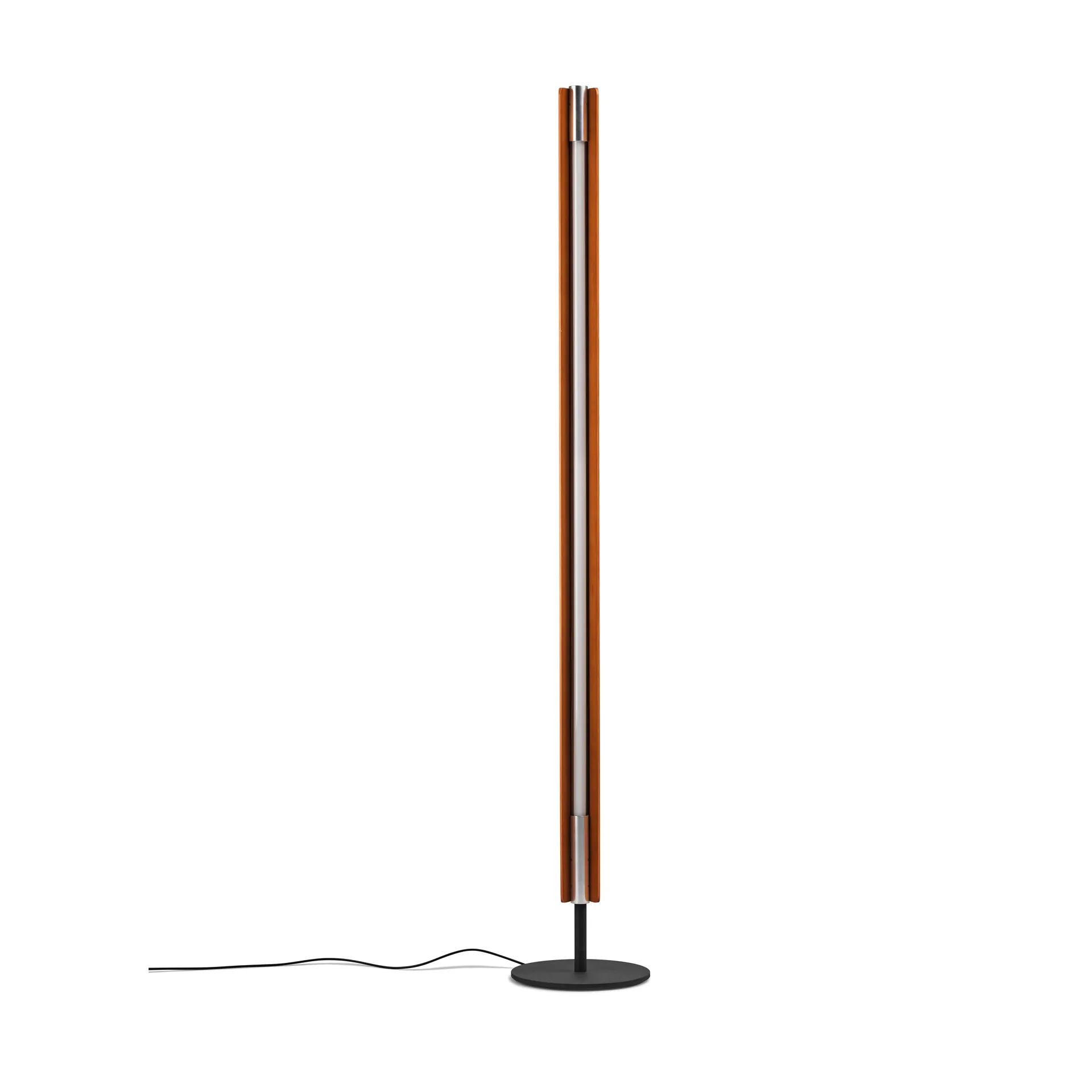 Lampa podłogowa Seki-han 226 cm, Metal popielato-czarny poddany obróbce cieplnej Flos