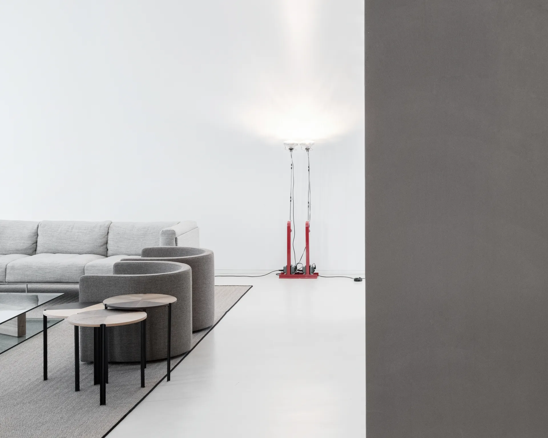 Lampa podłogowa Toio Led - Czerwona (EU),  Flos