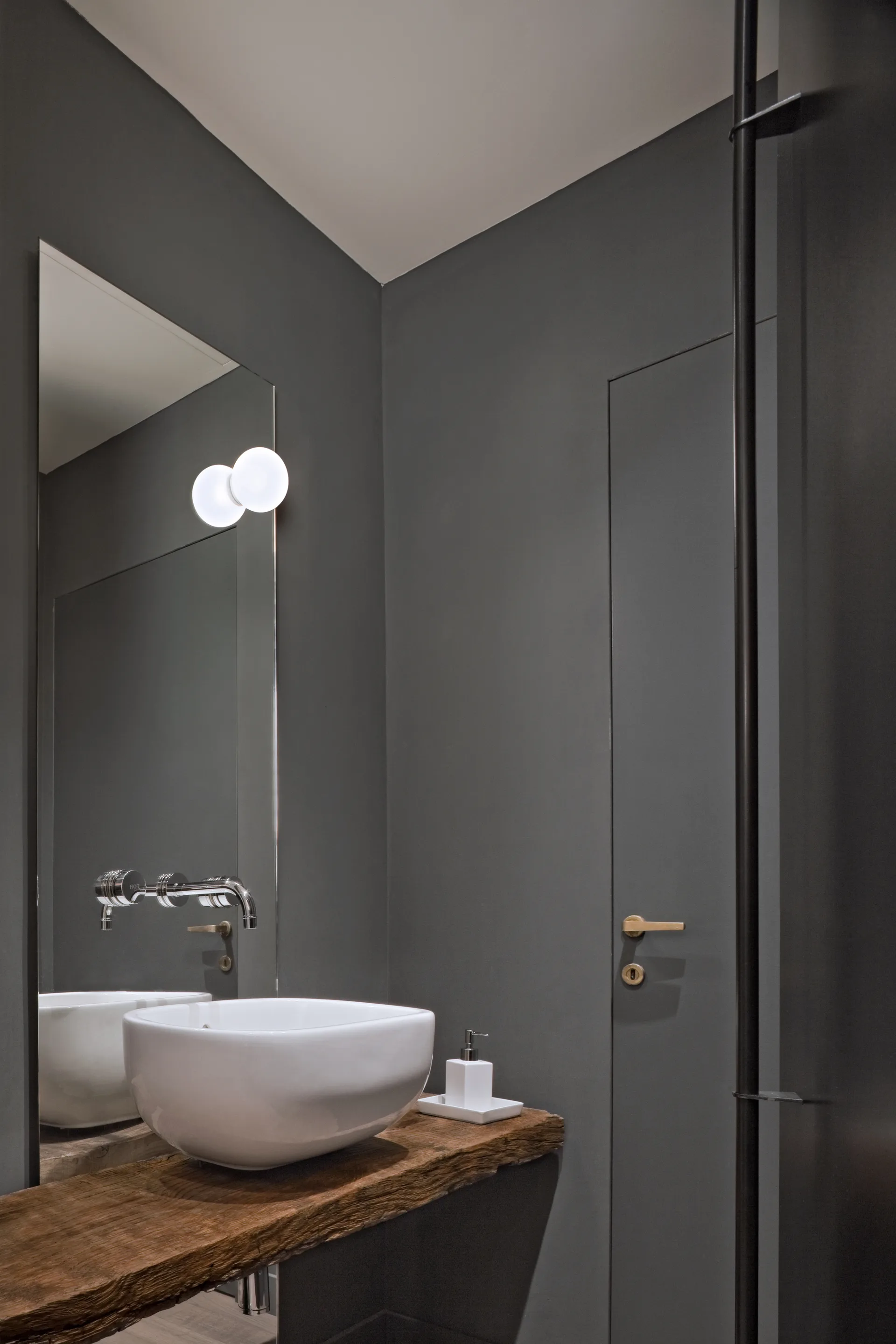 Lampa ścienna i sufitowa Mini Glo-Ball CW do montażu na lustrze, Biały Flos