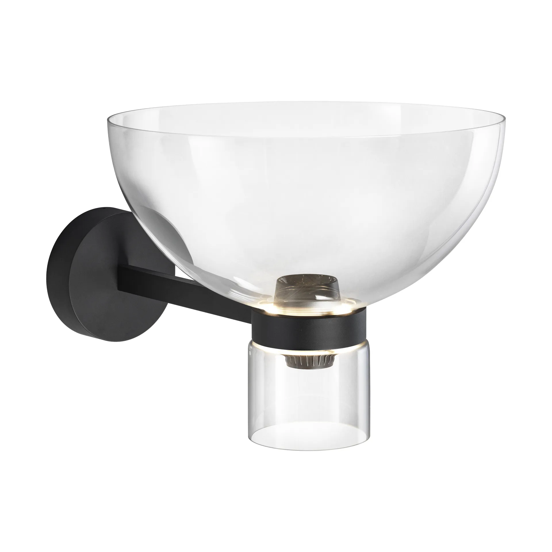 Lampa ścienna Nocturne Bowl - Czarna,  Flos