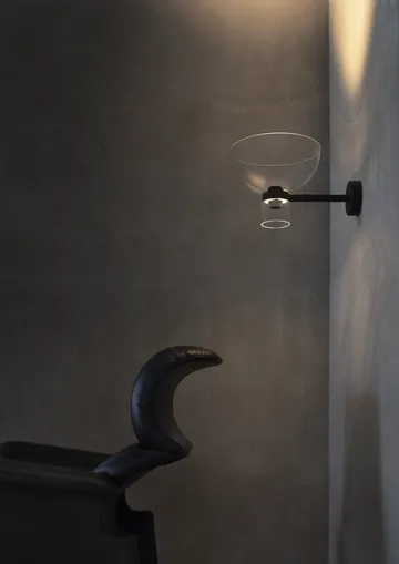 Lampa ścienna Nocturne Bowl - Czarna - Flos